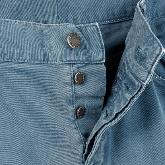 Prada Blue Cotton-Twill Straight-Leg Jeans - Picture 5 of 16